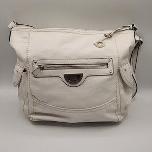b.o.c. White Faux Leather Bag